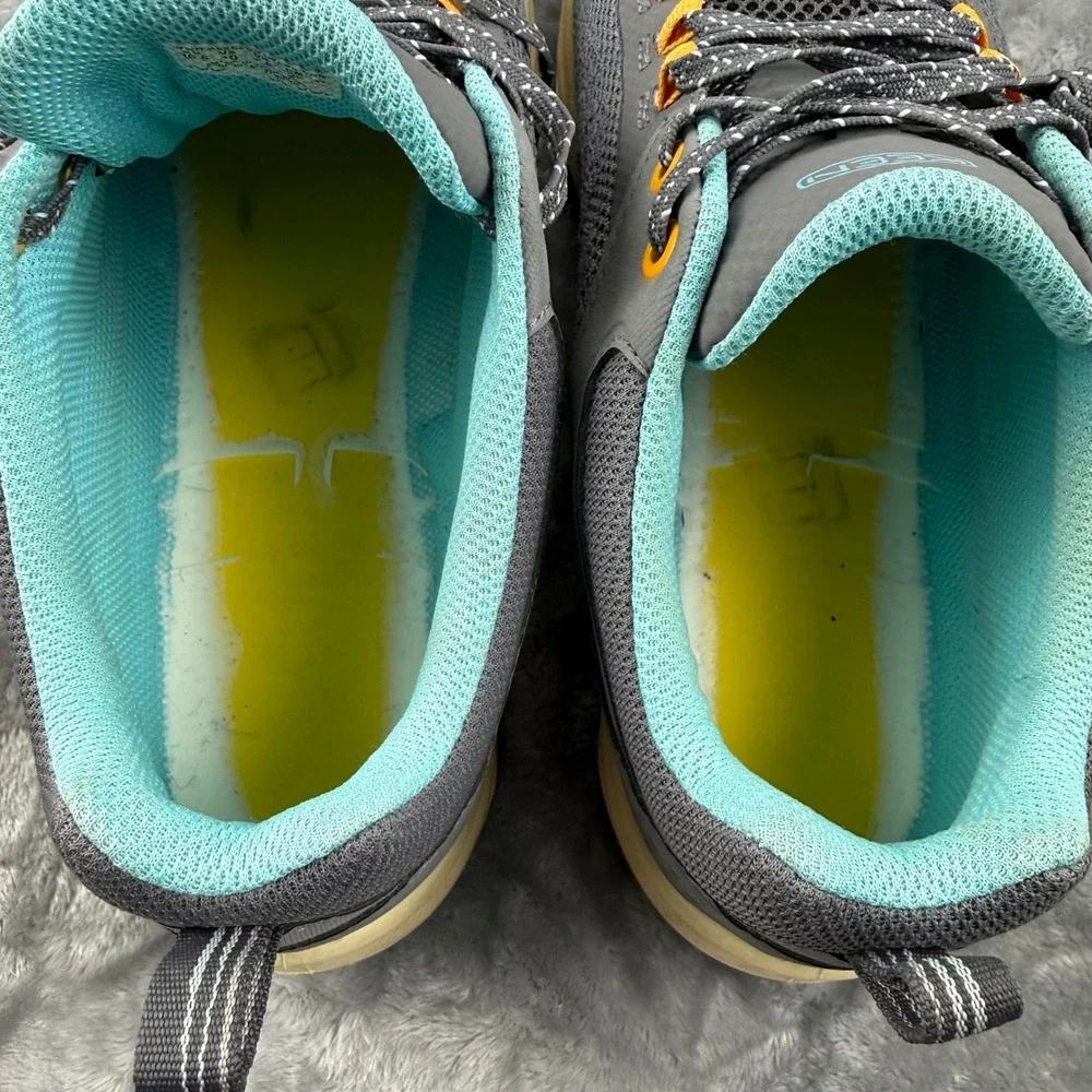 KEEN Terradora Speed Womens Shoes Grey Aqua Orange Size 10 Hiking Gorpcore‎